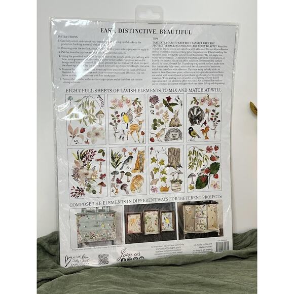 Whispering Willow - IOD Transfer Pad - Eight 12"x16" Sheets - Brand New - Picture 2 of 2